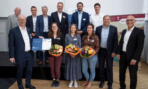 vlnr: Prof. Dr. Gerhard Gruhler, Frank Ganssloser, Dr. Stefan Engelhard, Prof. Dr. Bernd Thomas, Denise Junger, Joachim Walter, Sina Grupp, Jochen Richter, Claudia Ryniak, Thorsten Flink, Dr. Wolfgang Epp,  Dr. Steffen Hüttner